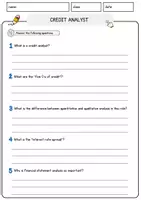 Vorschau - Arbeitsblätter - Credit Analyst Jobs Englisch Leseverstehen mit Richtig-Falsch-, Multiple-Choice- und Offenen Fragen (Englisch Arbeitsblatt) - Seite 3