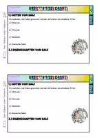 Vorschau - Stundenentwürfe - Salze Lernkartei Chemie – Differenziert (2 Niveaus) mit Lösungen Sekundarstufe - Seite 3