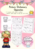 anteprima - Esercizi - English - Adjectives opposites - picture dictionary - Pagina di copertina