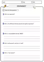Vorschau - Arbeitsblätter - Ergonomist Jobs Englisch Leseverstehen mit Richtig-Falsch-, Multiple-Choice- und Offenen Fragen (Englisch Arbeitsblatt) - Seite 3