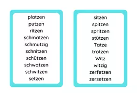 Vorschau - Arbeitsblätter - tz / ck - Wörter - Seite 2
