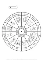 Vorschau - Mal- und Bastelvorlagen - Jahresuhr basteln Kalender Monate Jahreszeiten - Seite 3