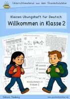 Vorschau - Arbeitsblätter - Willkommen in Klasse 2 (Übungsheft, Deutsch) - Deckblatt