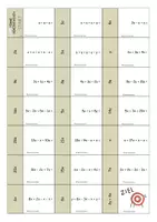 Vorschau - Aufgabenkarten - Terme addieren und subtrahieren - Domino mit Lösungen - Seite 3