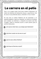 Vista previa - Hojas de trabajo - Comprensión lectora práctica para 2º - página 1