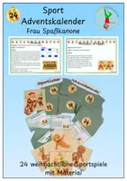 Vorschau - Spiele - Sport Adventskalender Frau Spaßkanone #fitdurchdenwinter - Deckblatt