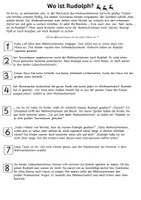 Vorschau - Arbeitsblätter - Wo ist Rudolph? Weihnachtslesespur 3-fach differenziert - Seite 1