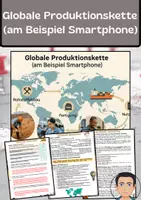 Vorschau - Arbeitsblätter - Globale Produktionskette (am Beispiel Smartphone) - Deckblatt