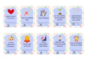 Vista previa - Refuerzo / NEE / Materiales de apoyo - Tarjetas refuerzo positivo - Motiva la autoestima CATALÁN - página 2