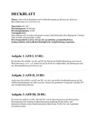 Vorschau - Arbeitsblätter - Klausur - allosterische Regulation, Enzymatik - Deckblatt