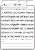 Vorschau - Arbeitsblätter - Geographer Jobs Englisch Leseverstehen mit Richtig-Falsch-, Multiple-Choice- und Offenen Fragen (Englisch Arbeitsblatt) - Seite 1