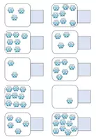 Vorschau - Arbeitsblätter - Klettmappe (TEACCH-Mappe) zu Mengen im ZR 10 - Thema Winter - Seite 3