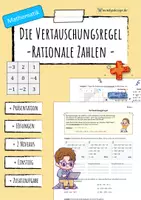 Vorschau - Arbeitsblätter - Rationale Zahlen addieren und subtrahieren - Deckblatt