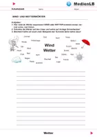 Vorschau - Arbeitsblätter - Wetter - Arbeitsblätter mit Lösungen - Deckblatt