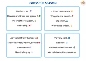 anteprima - Flashcard - Morning meeting: CALENDAR, SEASONS, WEATHER - Pagina 3