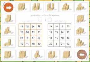 Vorschau - Stationenlernen - Würfelgebäude, 5x Bingo Spiel zum "Würfelzählen", Niveau: Mittelschwer - Seite 1
