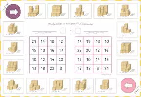Vorschau - Stationenlernen - Würfelgebäude, 5x Bingo Spiel zum "Würfelzählen", Niveau: Mittelschwer - Seite 2