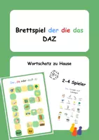 Vorschau - Spiele - Brettspiel DAZ - Artikel der die das Wortschatz „zu Hause“ - Deckblatt
