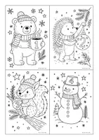 Vorschau - Mal- und Bastelvorlagen - DIY Adventskalender - 24 Bilder zum Ausmalen (Weihnachten) - Seite 2