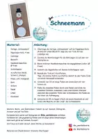Vorschau - Mal- und Bastelvorlagen - Schneemann-Mobile, Laubsägearbeit, Vorlage und Anleitung - Seite 1