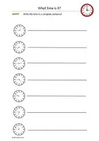 Vorschau - Arbeitsblätter - What time is it? viertel vor - Arbeitsblätter - Seite 1