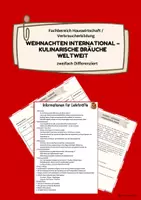 Vorschau - Arbeitsblätter - „Weihnachten international – kulinarische Bräuche weltweit“ - Deckblatt