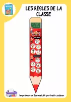 Aperçu - Affichage - Affichage des règles de classe entre droits et devoirs - Page de couverture