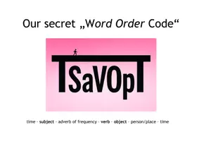 Vorschau - Arbeitsblätter - word order / syntax / Satzbau / Wortstellung - Arbeitsblatt und "Secret Code" - Seite 2