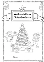 Vorschau - Arbeitsblätter - 24 Weihnachtliche Schreibanlässe - Schreibkalender, Arbeitsheft - Seite 1