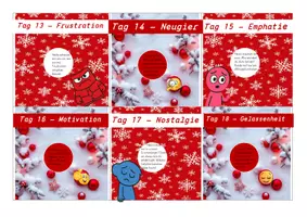 Vorschau - Mal- und Bastelvorlagen - Emotionen Adventskalender als Rubbellose - Seite 3