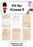 Vorschau - Arbeitsblätter - Fit für Klasse 5 - Üben, wiederholen, vorbereitet sein - Deckblatt