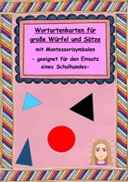 Vorschau - Spiele - Wortartenkarten für große Einsteckwürfel - Deckblatt