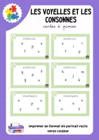 Aperçu - Apprentissages en autonomie - Atelier les voyelles et les consonnes - Page de couverture