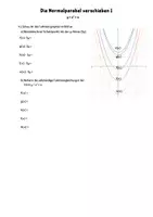 Vorschau - Arbeitsblätter - 2) Normalparabel verschieben (oben-unten) - Seite 3
