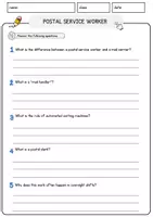 Vorschau - Arbeitsblätter - Postal Service Worker Jobs Englisch Leseverstehen mit Richtig-Falsch-, Multiple-Choice- und Offenen Fragen (Englisch Arbeitsblatt) - Seite 3