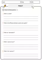 Vorschau - Arbeitsblätter - Priest Jobs Englisch Leseverstehen mit Richtig-Falsch-, Multiple-Choice- und Offenen Fragen (Englisch Arbeitsblatt) - Seite 3