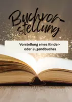 Vorschau - Präsentationen/Tafelbilder - Präsentation für die Erarbeitung einer Buchvorstellung - Deckblatt