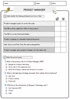 Vorschau - Arbeitsblätter - Product Manager Jobs Englisch Leseverstehen mit Richtig-Falsch-, Multiple-Choice- und Offenen Fragen (Englisch Arbeitsblatt) - Seite 2