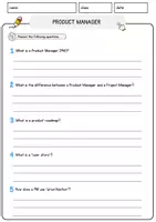 Vorschau - Arbeitsblätter - Product Manager Jobs Englisch Leseverstehen mit Richtig-Falsch-, Multiple-Choice- und Offenen Fragen (Englisch Arbeitsblatt) - Seite 3