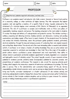 Vorschau - Arbeitsblätter - Professor Jobs Englisch Leseverstehen mit Richtig-Falsch-, Multiple-Choice- und Offenen Fragen (Englisch Arbeitsblatt) - Seite 1