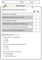 Vorschau - Arbeitsblätter - Prosthetist Jobs Englisch Leseverstehen mit Richtig-Falsch-, Multiple-Choice- und Offenen Fragen (Englisch Arbeitsblatt) - Seite 2