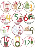 Προεπισκόπηση - Flashcards - ADVENT CALENDAR - CHRISTAMS COUNTDOWN LABELS | ΕΤΙΚΈΤΕΣ ΑΝΤΊΣΤΡΟΦΗΣ ΜΈΤΡΗΣΗΣ ΧΡΙΣΤΟΥΓΕΝΝΑ - Σελίδα 1