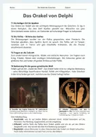 Vorschau - Arbeitsblätter - Das Orakel von Delphi – Geheimnisse einer heiligen Stätte - Seite 1