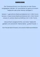 Vorschau - Mal- und Bastelvorlagen - Feriengruß Weihnachtsferien - Seite 1