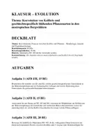 Vorschau - Arbeitsblätter - Materialpaket: Klausuren zur Koevolution - Deckblatt