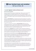 Vorschau - Arbeitsblätter - Einen Sachtext lesen und verstehen - Tiere im Winter (Deutsch 5/6) - Seite 1