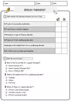 Vorschau - Arbeitsblätter - Speech Therapist Jobs Englisch Leseverstehen mit Richtig-Falsch-, Multiple-Choice- und Offenen Fragen (Englisch Arbeitsblatt) - Seite 2