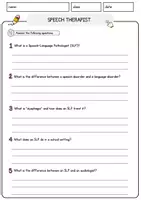 Vorschau - Arbeitsblätter - Speech Therapist Jobs Englisch Leseverstehen mit Richtig-Falsch-, Multiple-Choice- und Offenen Fragen (Englisch Arbeitsblatt) - Seite 3