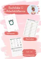 Vorschau - Arbeitsblätter - Buchstabe U - Arbeitsblättermix - Deckblatt