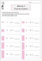 Vorschau - Stationenlernen - Einmaleins 3er-Reihe – Rechnen mit visueller Unterstützung - Perlenbilder | Differenziert - Seite 1